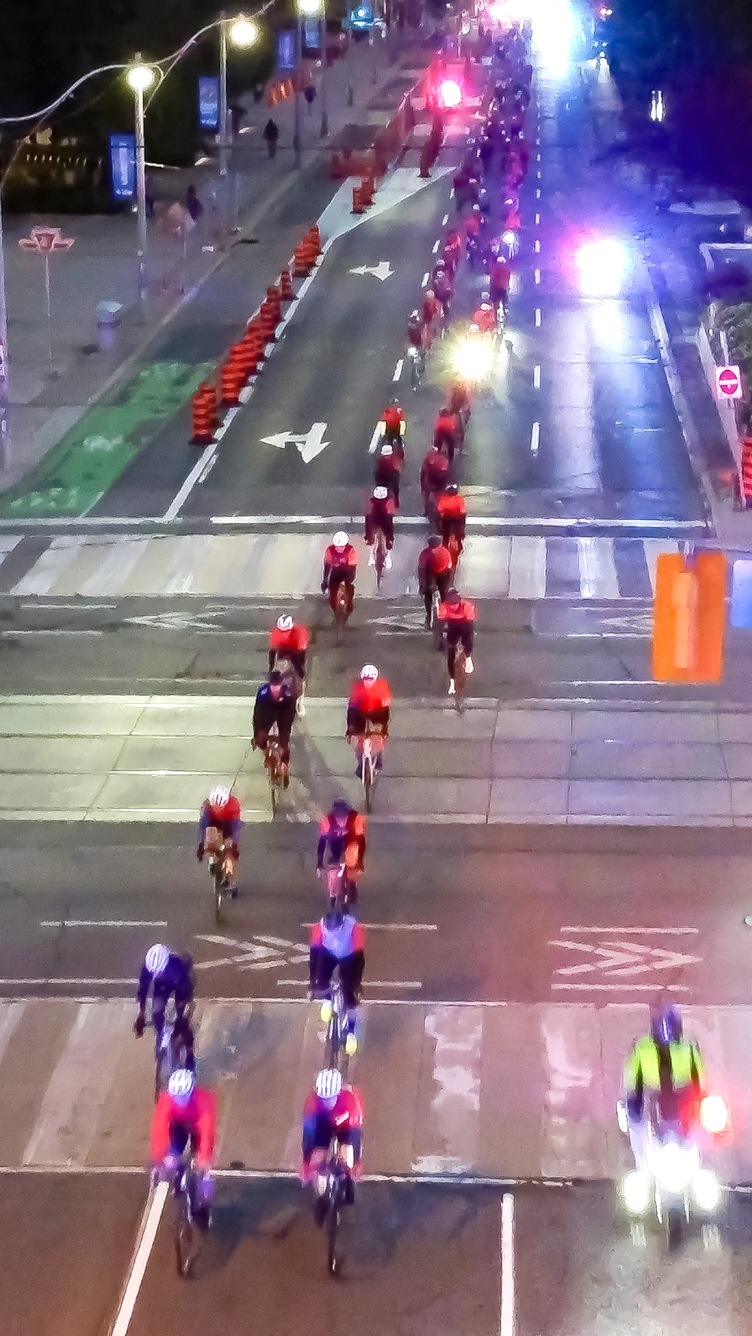 Cyclists on a road
