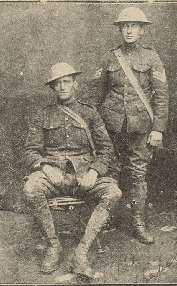 Two men in military uniform