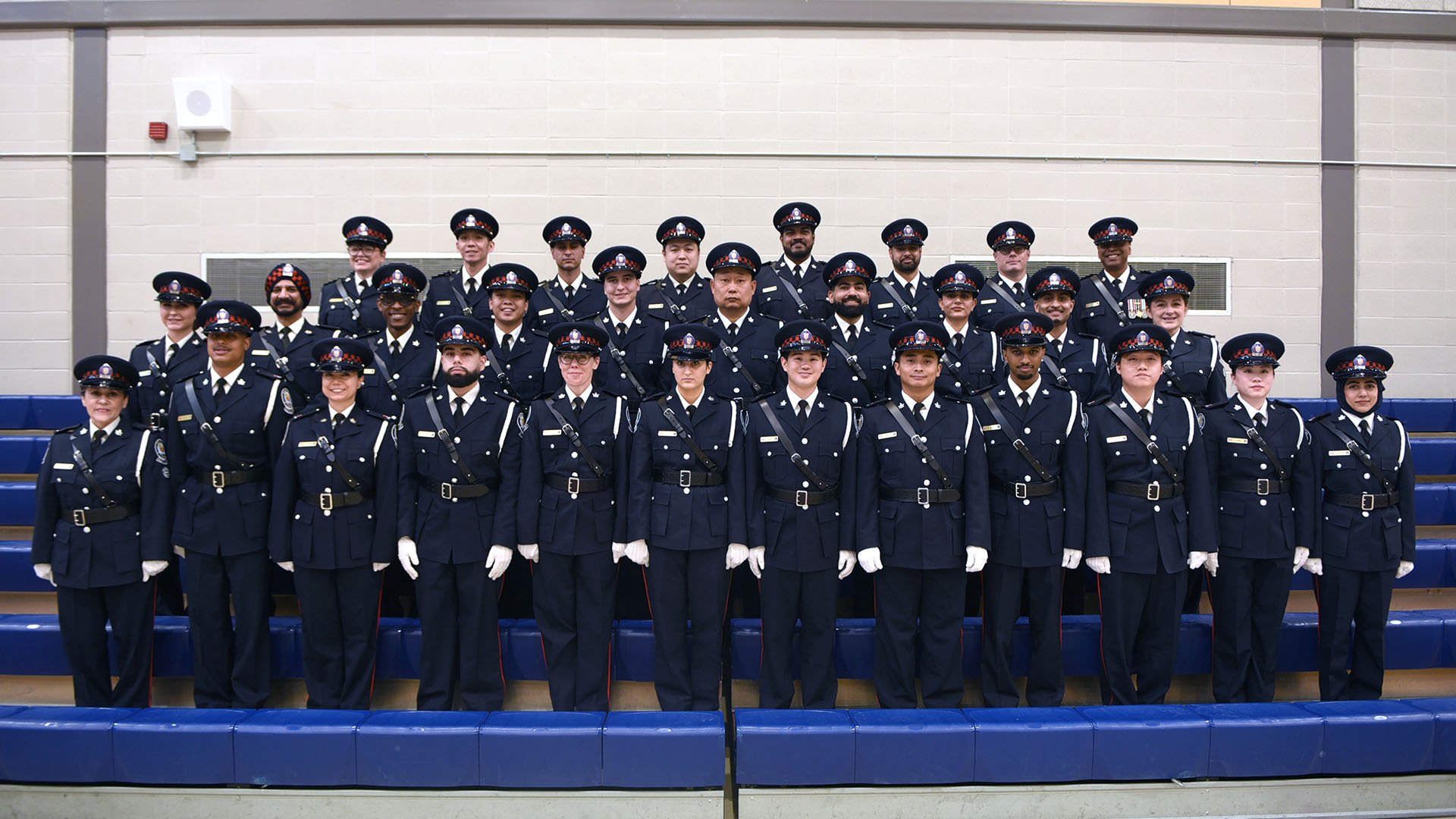Group of people in Auxiliary uniform