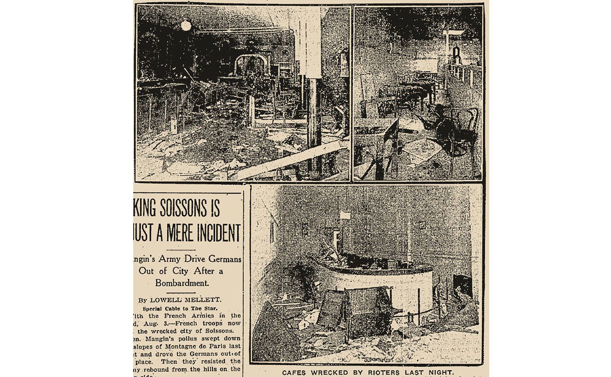 A newspaper clipping