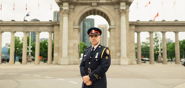Police officer standing