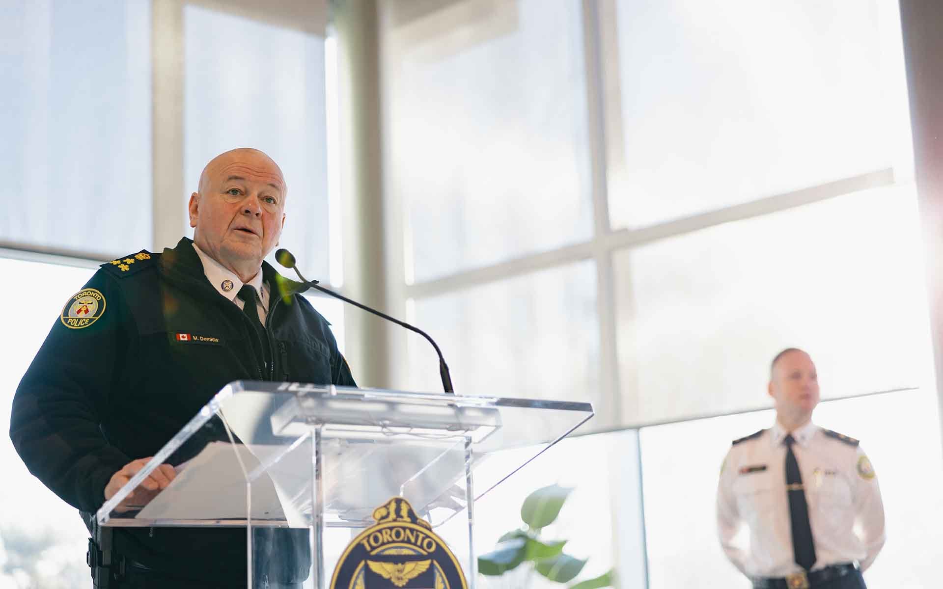Person at a podium