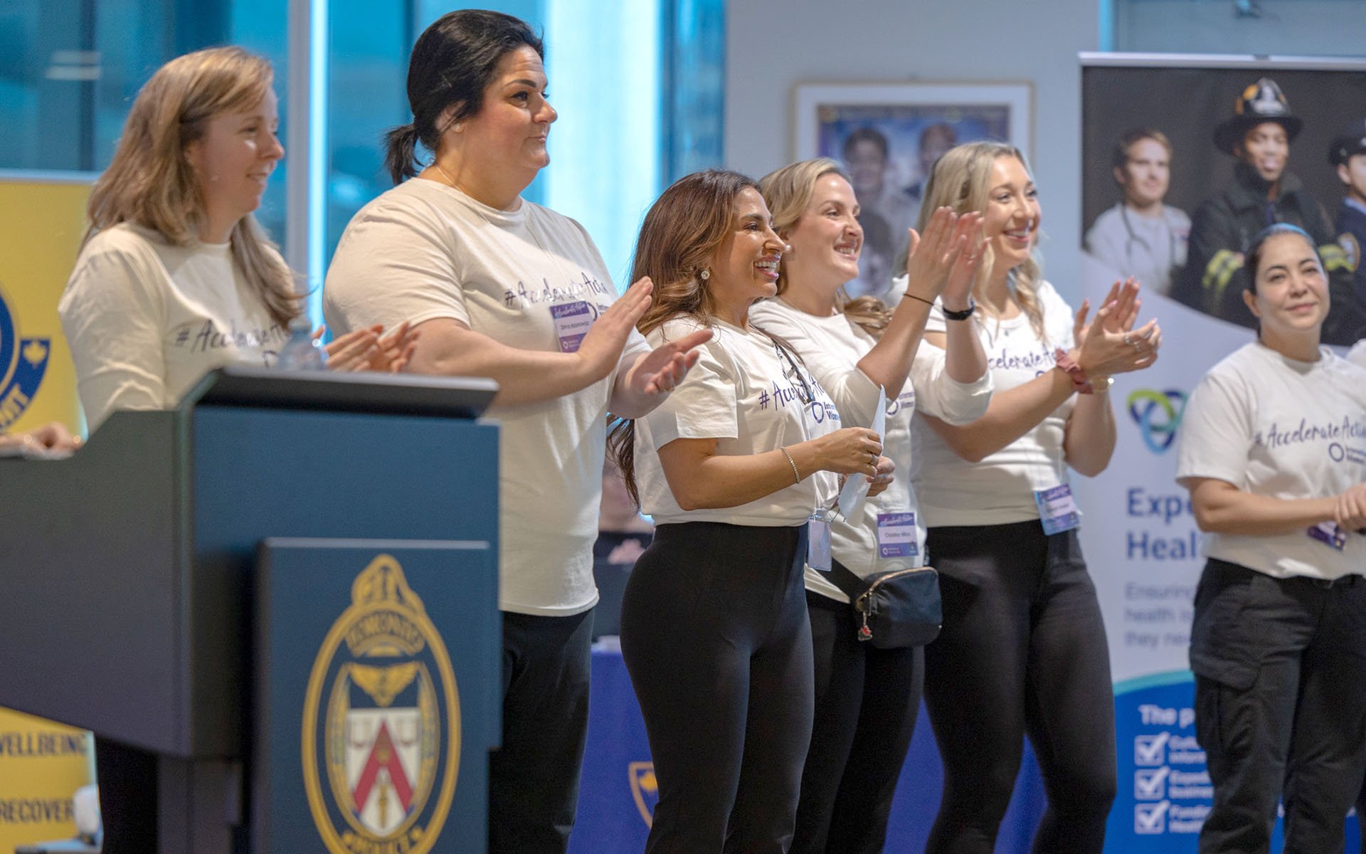Group of people clapping