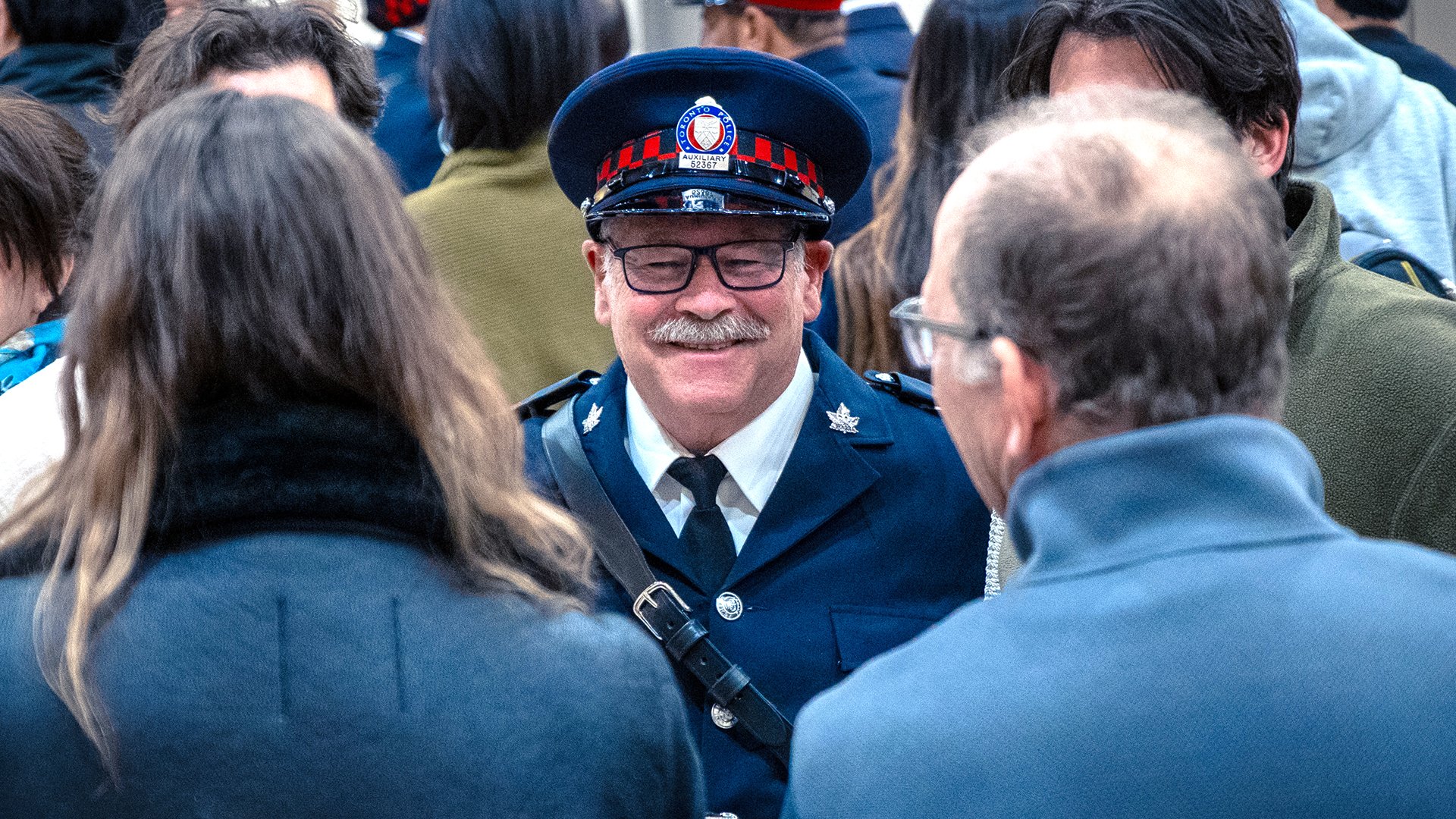 Person in auxiliary uniform.