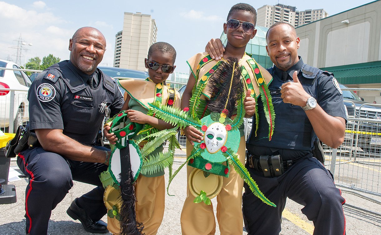 Officers, Youth Fly Caribbean Colours