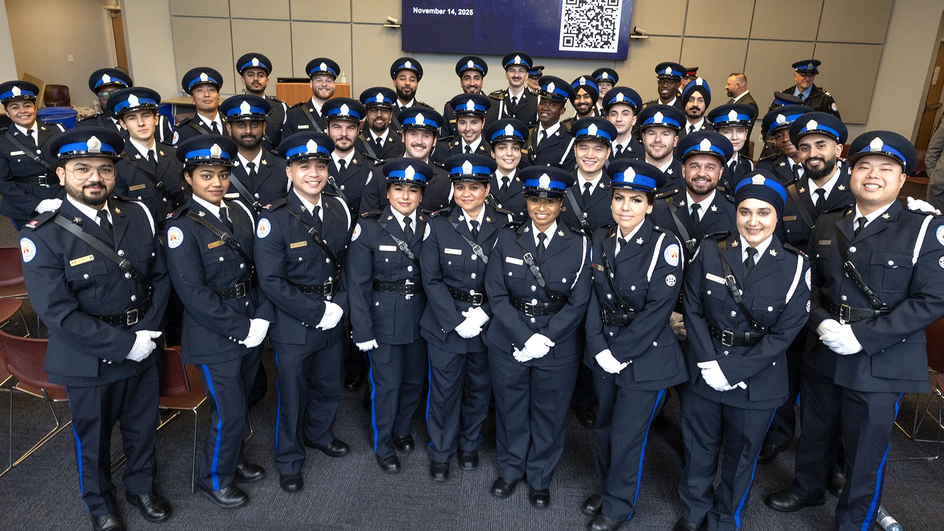 Group of parking officers