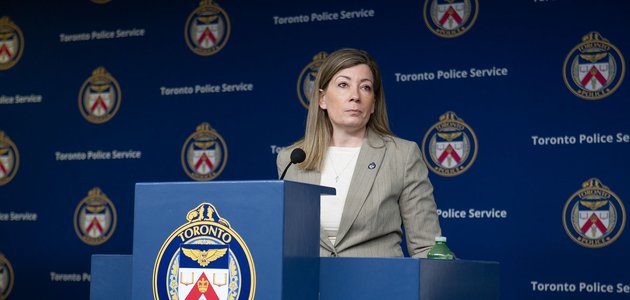 Person at a podium