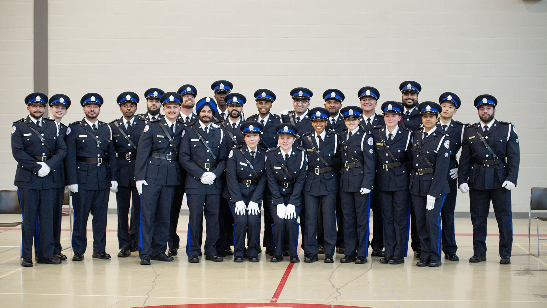 Parking officers standing in a group
