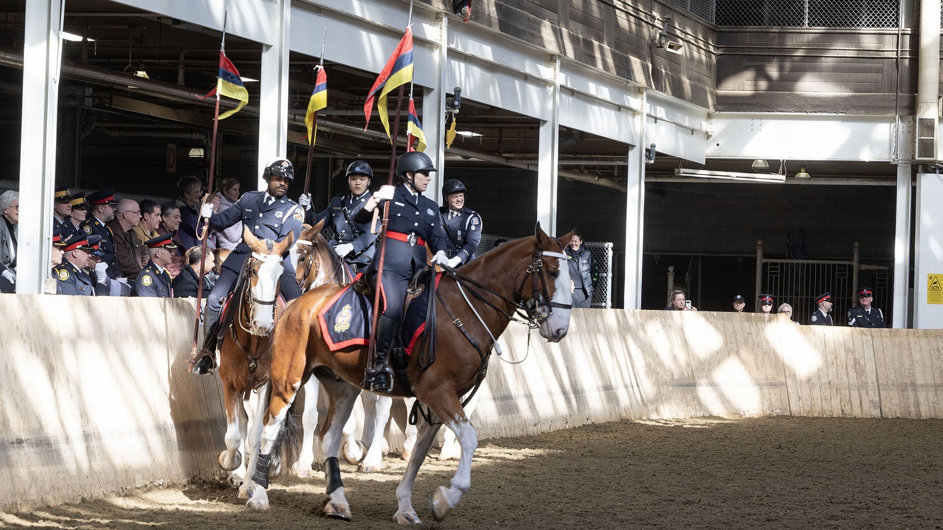 Police officers on horses