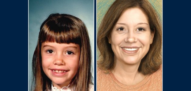 Two photos of a person