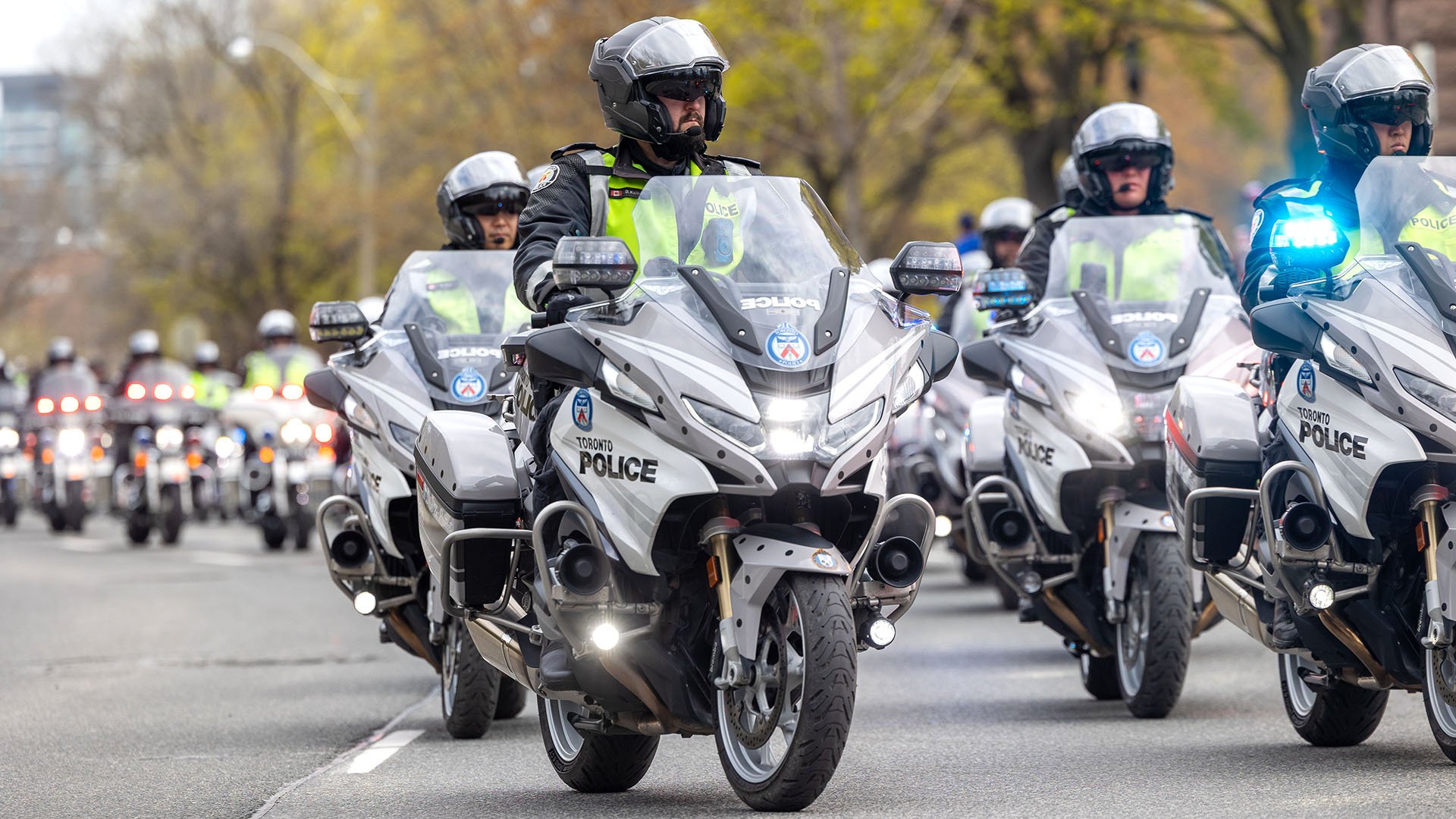 Police officers on motorcyles