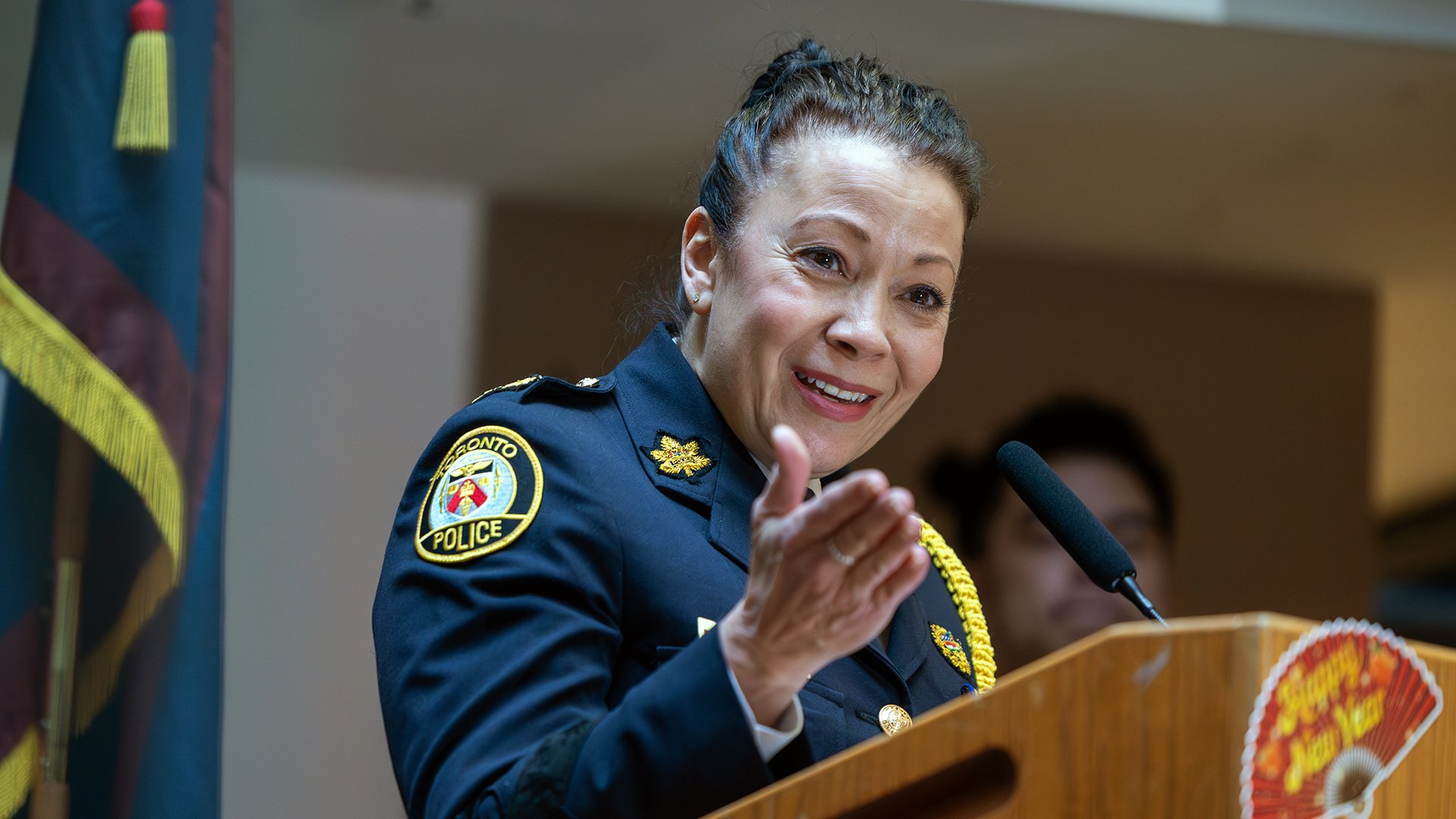Person at podium