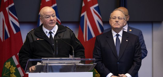 Person at a podium