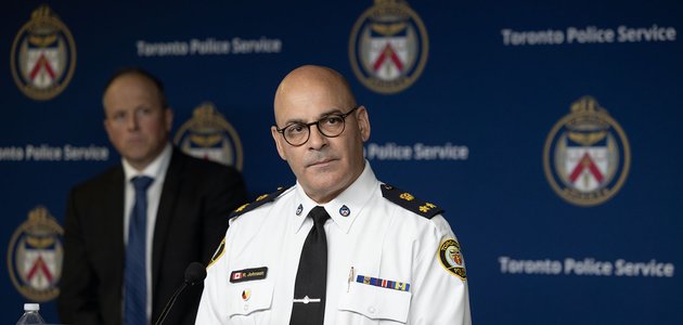 police officer at a podium