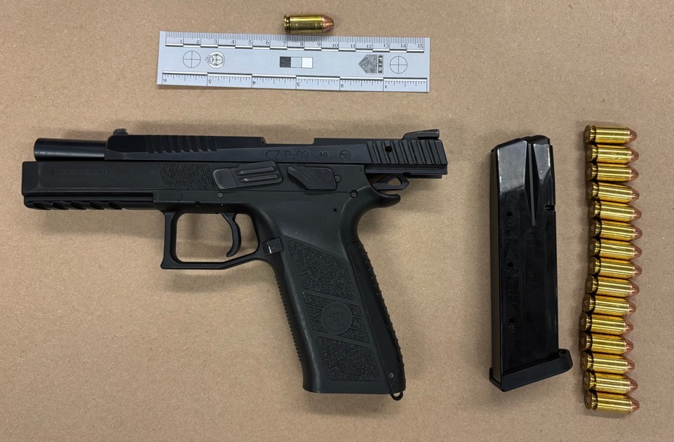 Man Arrested in Firearm Investigation,
Jane Street and Shoreham Drive,
Seized Items