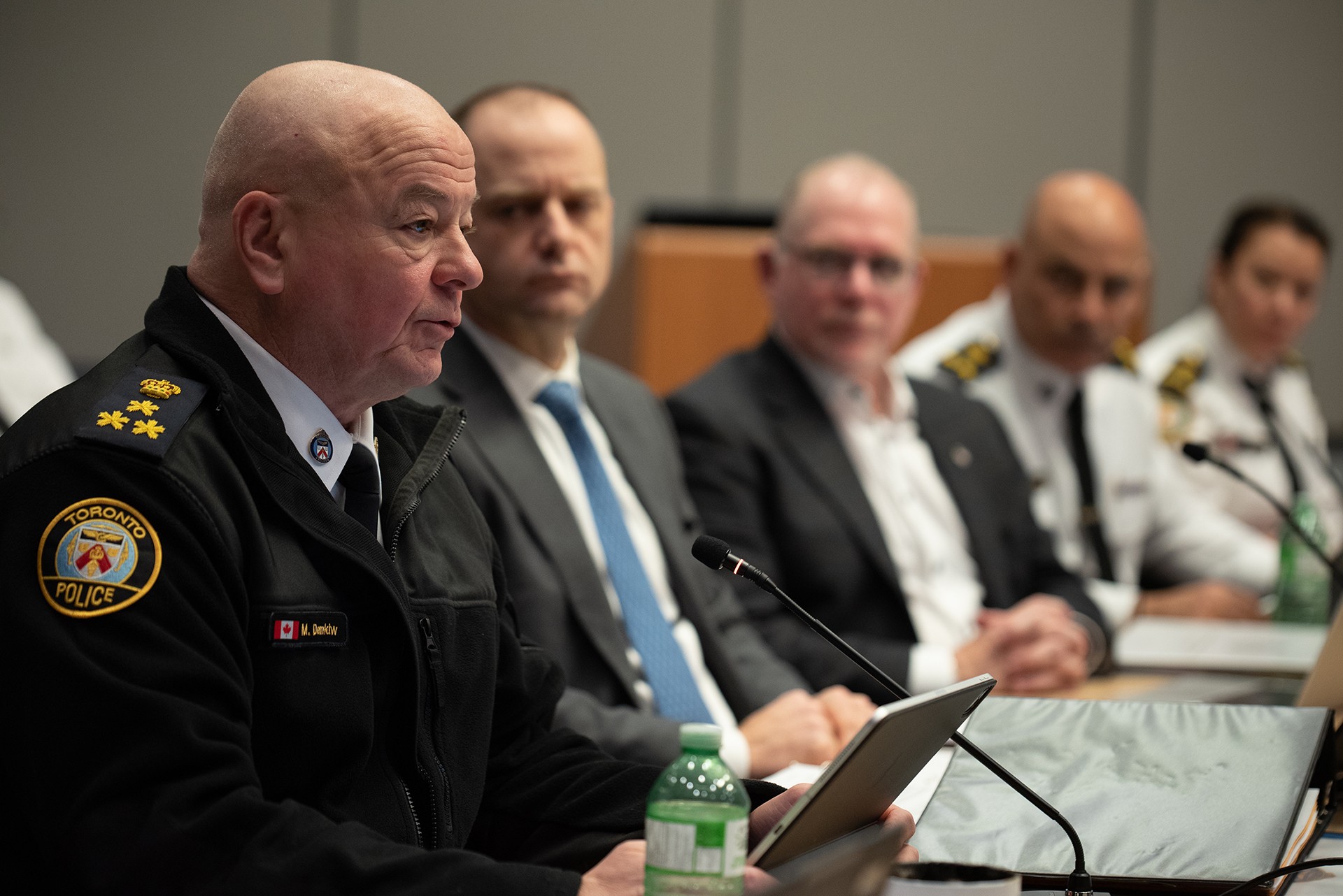 People seated at a table