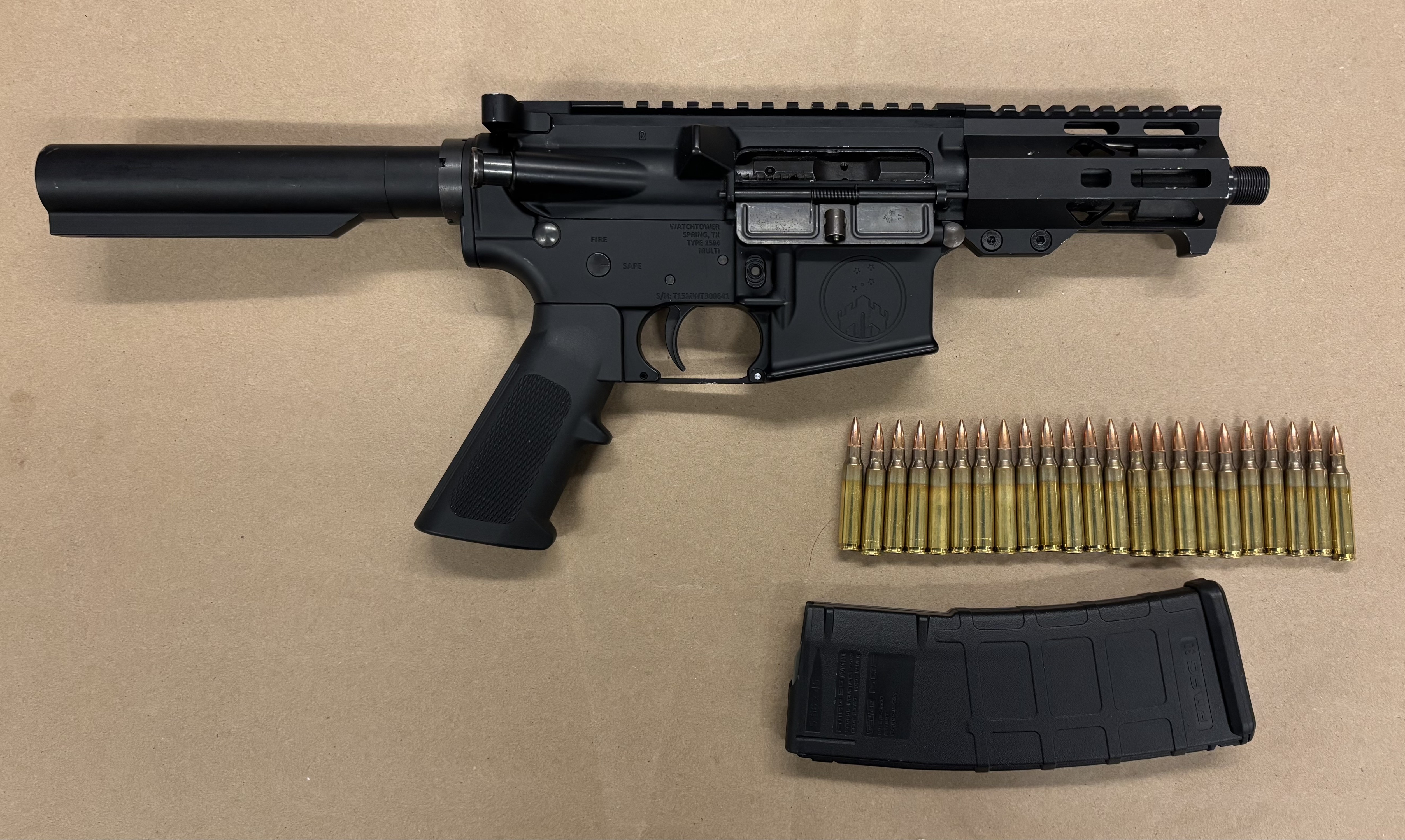 Seized firearm