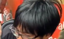 a person's face