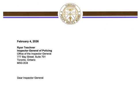 Image of Letter to Inspector General - page 1