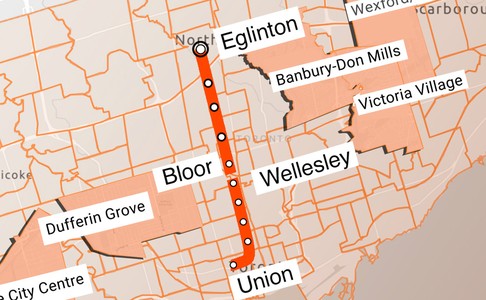 Map of neighbourhoods with new officers