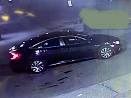 Vehicle of Interest:
- black Honda Civic 2016 to 2020, no front license plate, and tinted windows